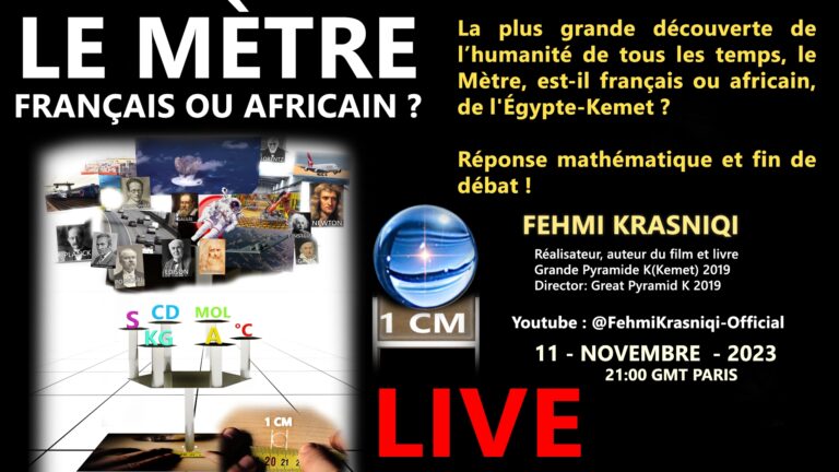 Lire la suite à propos de l’article Le Mètre  est-il français ou africain? Réponse mathématique et fin de débat ! Fehmi Krasniqi