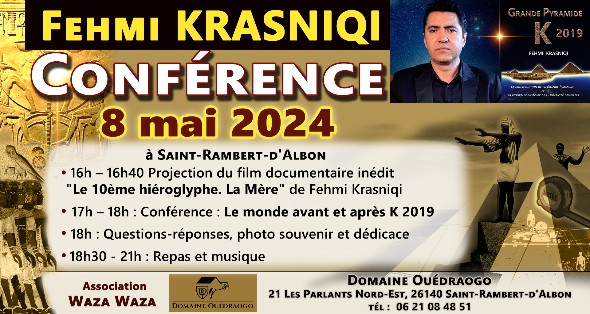 Lire la suite à propos de l’article Conférence de Fehmi Krasniqi le 8 mai 2024